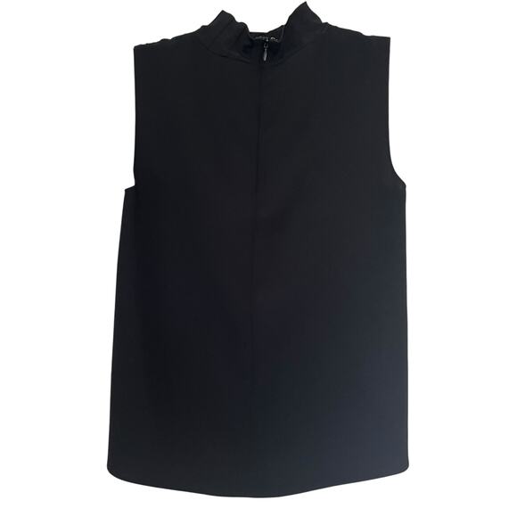 Vince Black Sleeveless Mixed Rib Sleeveless Mock Turtleneck Top Size XXS - Picture 5 of 10